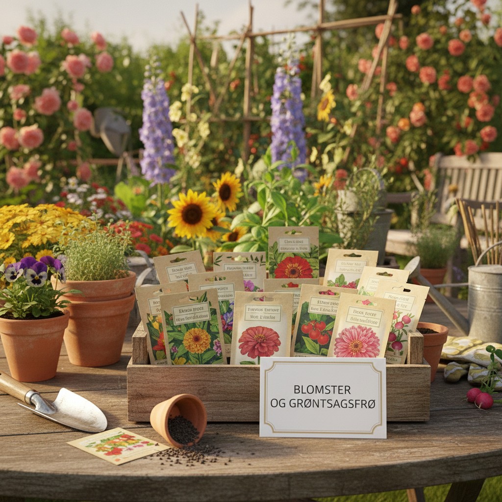 Blomster og Grøntsagsfrø hos den engelske gartner shop